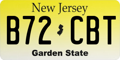 NJ license plate B72CBT