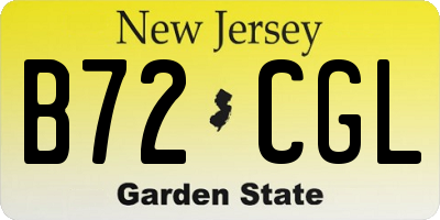 NJ license plate B72CGL