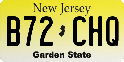 NJ license plate B72CHQ