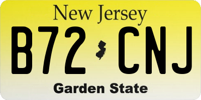 NJ license plate B72CNJ