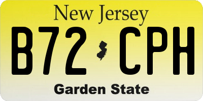 NJ license plate B72CPH