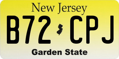 NJ license plate B72CPJ
