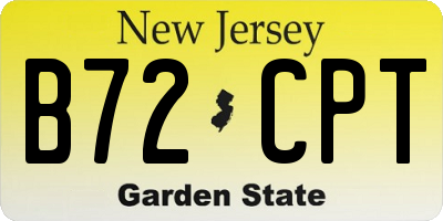 NJ license plate B72CPT
