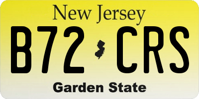 NJ license plate B72CRS
