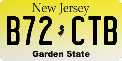 NJ license plate B72CTB