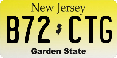 NJ license plate B72CTG