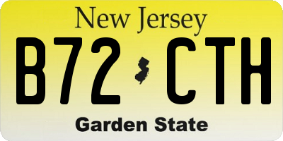 NJ license plate B72CTH