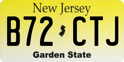 NJ license plate B72CTJ