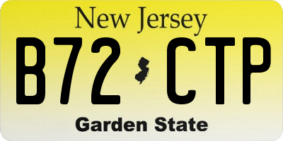 NJ license plate B72CTP