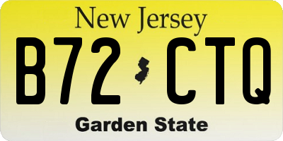 NJ license plate B72CTQ