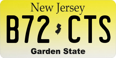 NJ license plate B72CTS