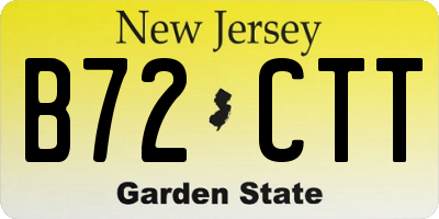 NJ license plate B72CTT