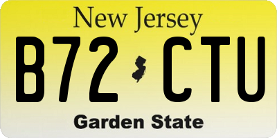 NJ license plate B72CTU