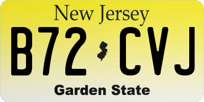 NJ license plate B72CVJ