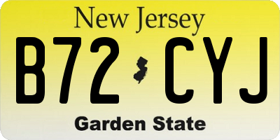 NJ license plate B72CYJ
