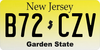 NJ license plate B72CZV