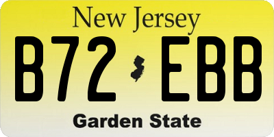 NJ license plate B72EBB