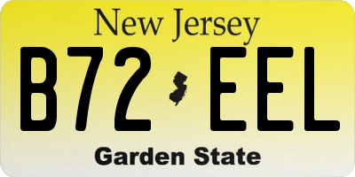 NJ license plate B72EEL