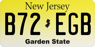 NJ license plate B72EGB