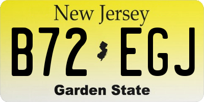 NJ license plate B72EGJ