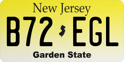 NJ license plate B72EGL