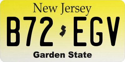 NJ license plate B72EGV