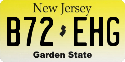 NJ license plate B72EHG