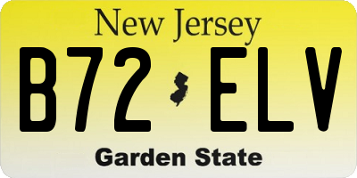 NJ license plate B72ELV