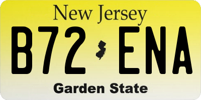 NJ license plate B72ENA