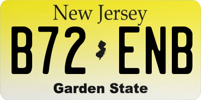NJ license plate B72ENB