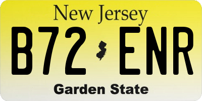 NJ license plate B72ENR