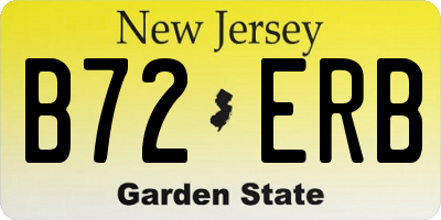 NJ license plate B72ERB