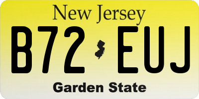 NJ license plate B72EUJ