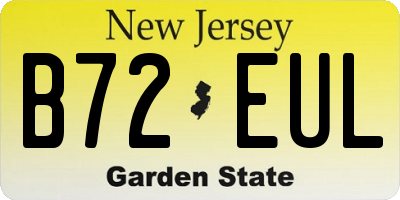 NJ license plate B72EUL