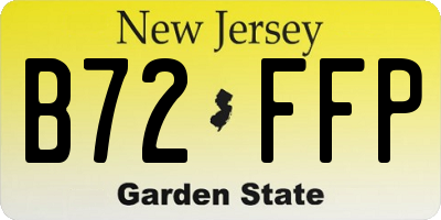 NJ license plate B72FFP
