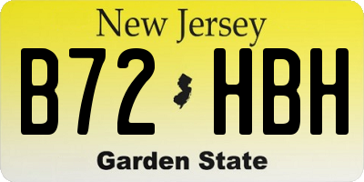 NJ license plate B72HBH