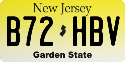 NJ license plate B72HBV
