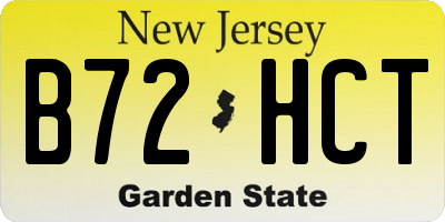 NJ license plate B72HCT