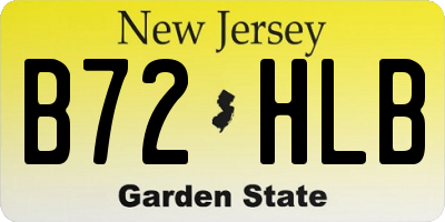 NJ license plate B72HLB