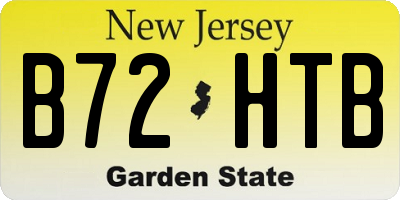 NJ license plate B72HTB