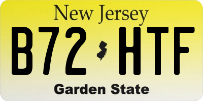 NJ license plate B72HTF