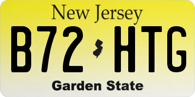 NJ license plate B72HTG