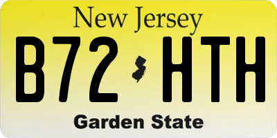 NJ license plate B72HTH