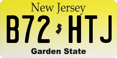 NJ license plate B72HTJ