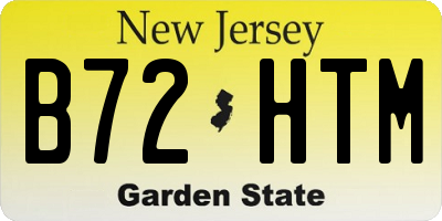 NJ license plate B72HTM