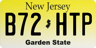 NJ license plate B72HTP