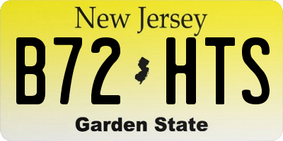 NJ license plate B72HTS