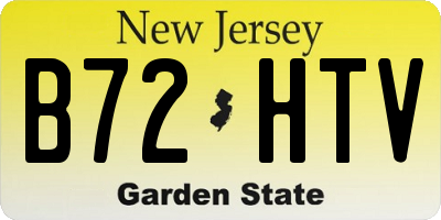 NJ license plate B72HTV