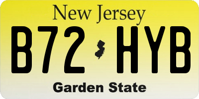 NJ license plate B72HYB
