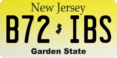 NJ license plate B72IBS